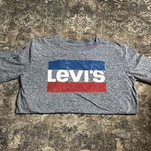 Levi's Kids Gray Long Sleeve Tee with Logo